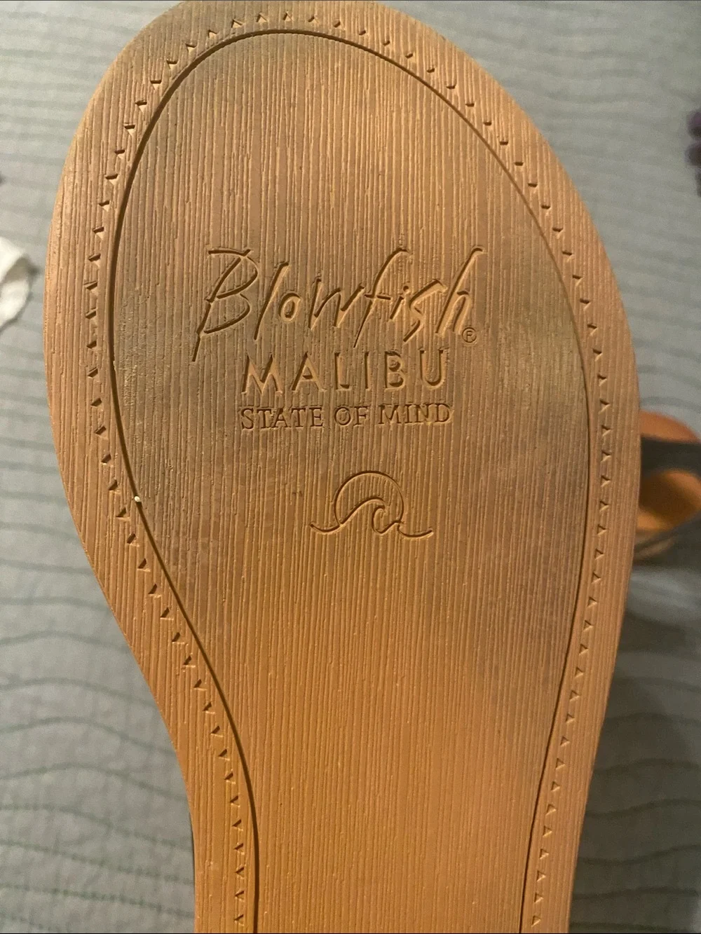 Blowfish Tan Rubber Sole Sandal